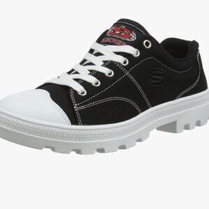 Skechers womens Roadies-true Roots Chunky Black White Tennis Shoes Size 8.5‎